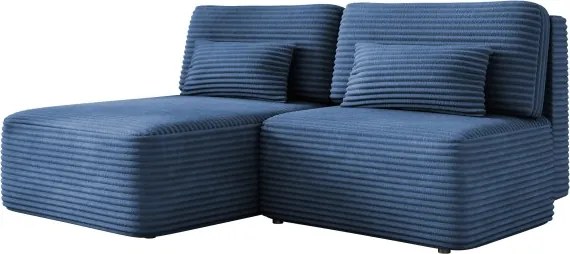 Narożnik TILIA wolnostojący układ L strona Lewa z funkcją spania w tkaninie Tilia 77