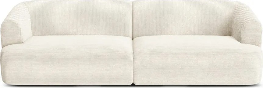 Beżowa sztruksowa sofa 255 cm Campi – Cosmopolitan Design