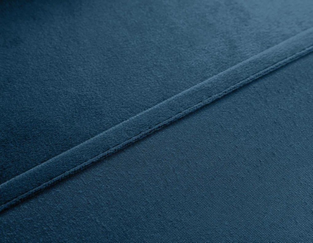 Petrolowa zasłona zaciemniająca VELVET 140x270 cm Zawieszanie: Taśma z wiązaniami