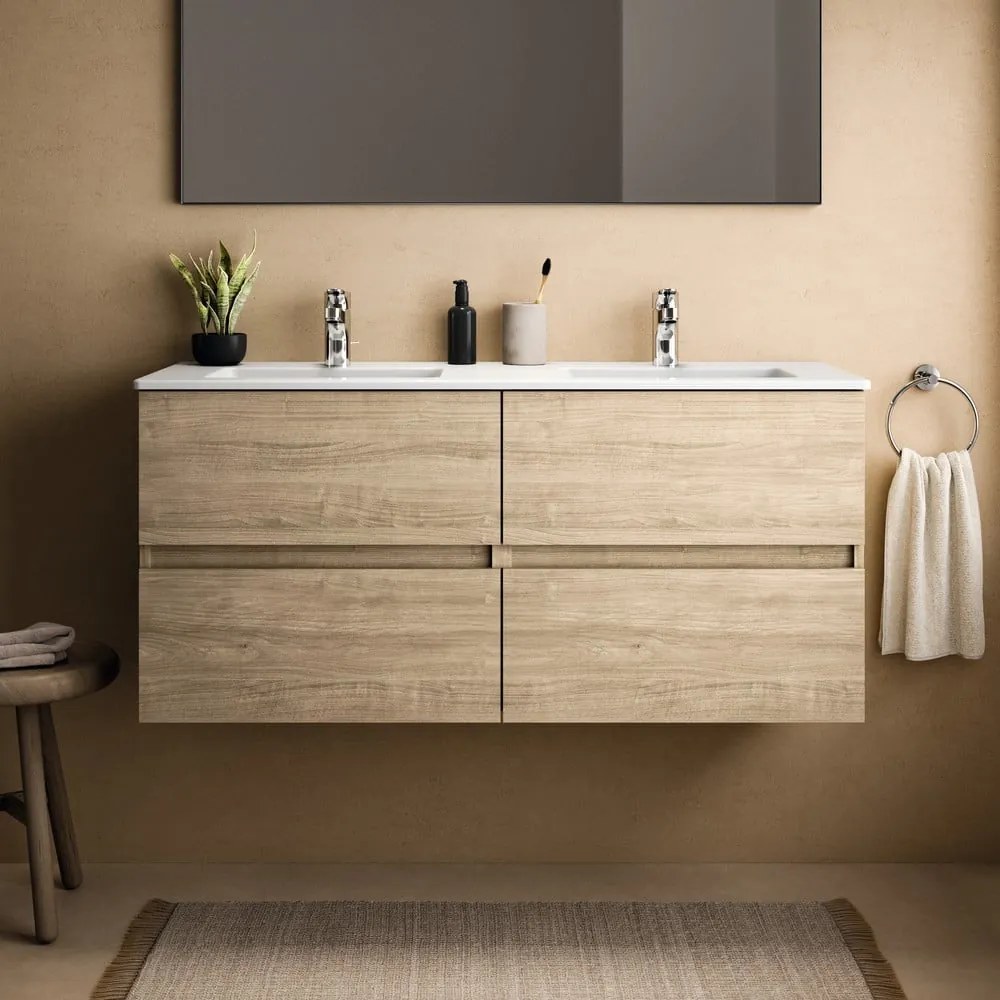 Wisząca szafka pod umywalkę w dekorze dębu 120x55 cm Eurovit+ – Ideal Standard