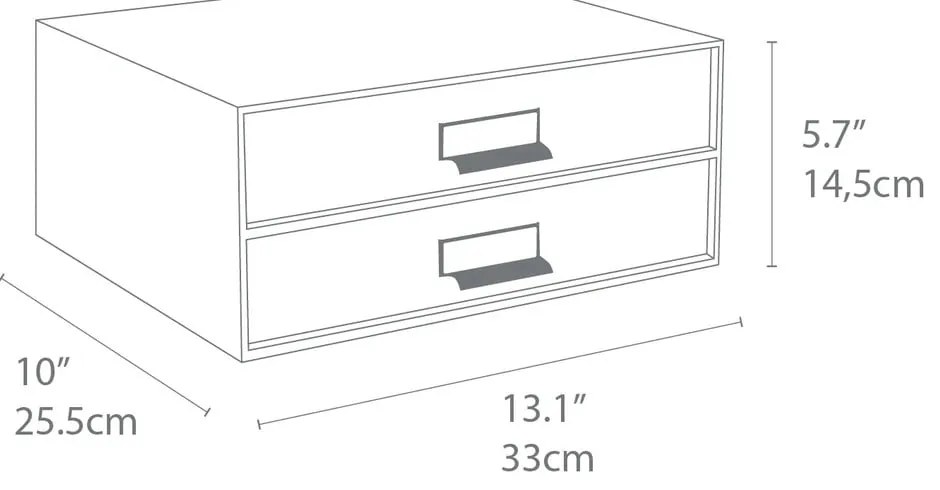 Zielony kartonowy organizer z szufladką Birger Canvas Paper Laminate – Bigso