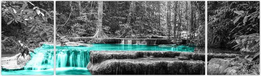 Obraz - Zimowa rzeka (170x50 cm)