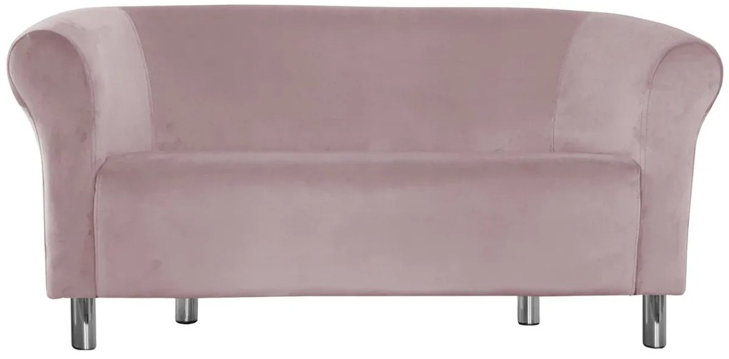 Sofa Milo MG55 szary róż nogi chrom