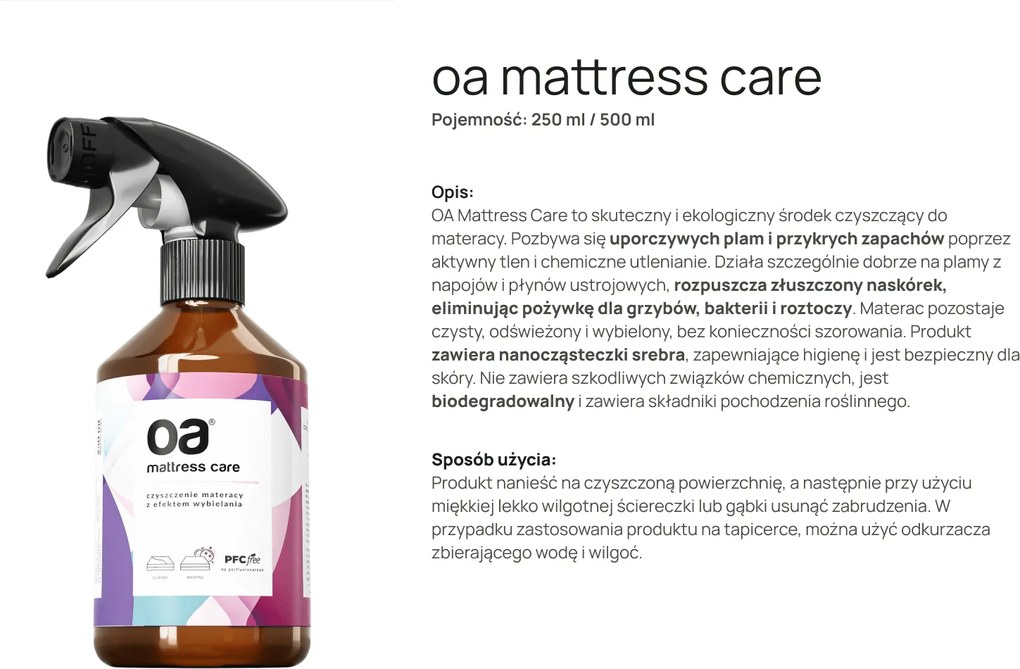 OA Mattress Care 250ml