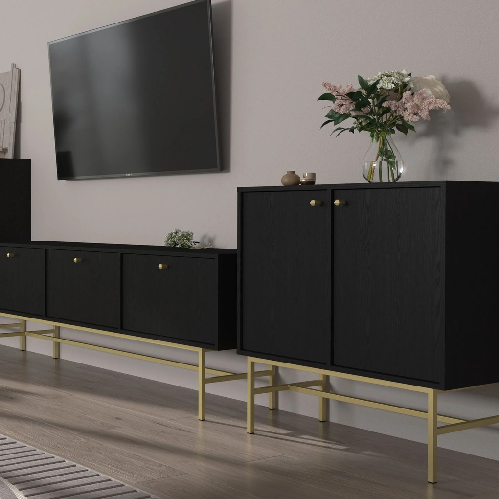 Komoda TORINO 84 cm do Salonu Sypialni Grafit