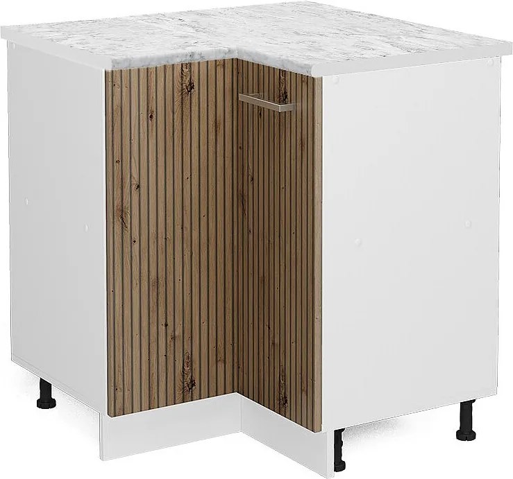 Szafka narożna dąb rzemieślniczy 75.6x60x81.6 r-line