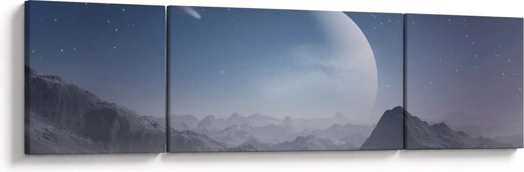 Obraz - Niebo nad skałami (170x50 cm)