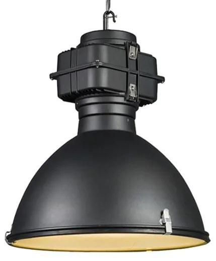 Inteligentna lampa wisząca w stylu industrialnym czarna 53 cm w komplecie z żarówką A60 Wifi - Sicko