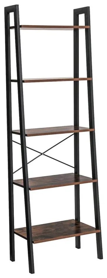 Biblioteczka NAVARO brązowa/czarna