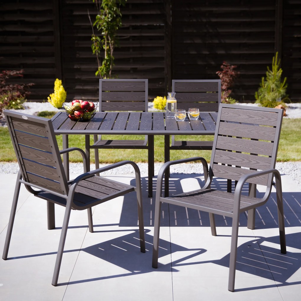 Zestaw mebli ogrodowych Solar antracyt PATIO