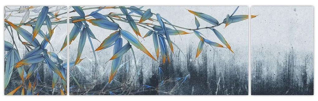 Obraz - Bambus na ścianie (170x50 cm)