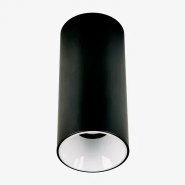 Kinkiet Sufitowy Led Powierzchniowy Okrągły Ø7,2 Cm Z Aluminium Luisiana Negro - Blanco & Biała 3000k & 8 W & 38º - Sklum