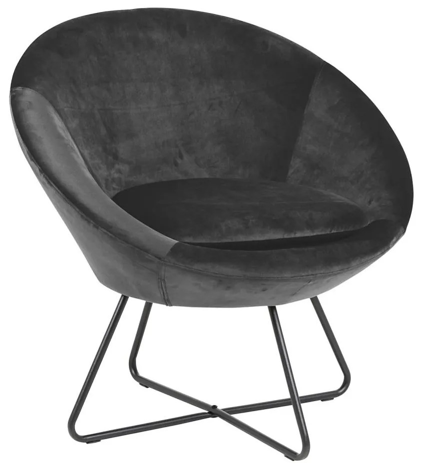Fotel BERYL ciemnoszary