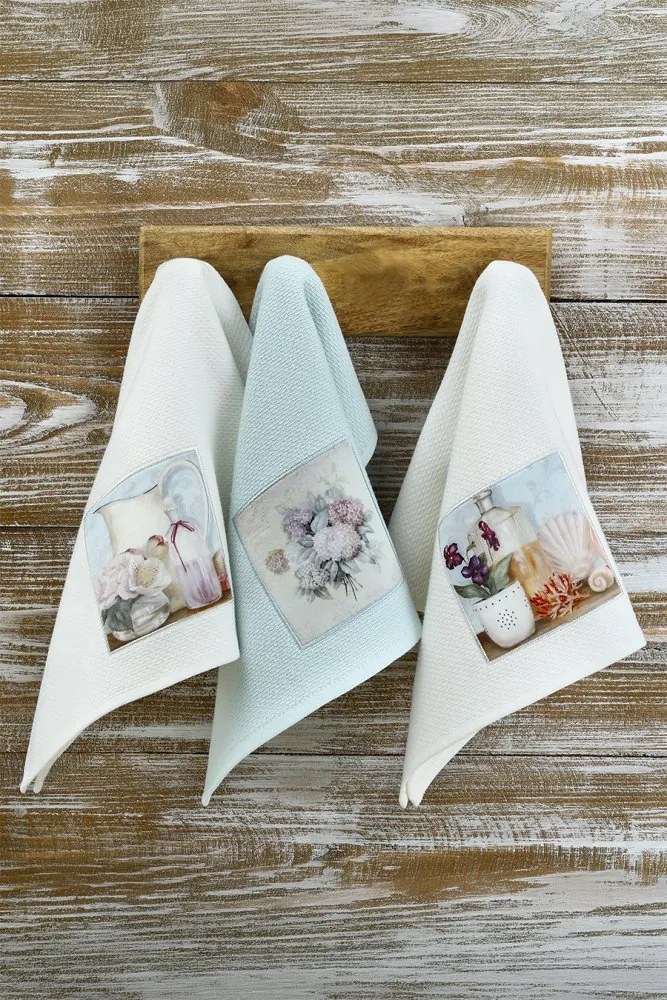 Ręczniki kuchenne BLUEBELL, 3 szt Mix