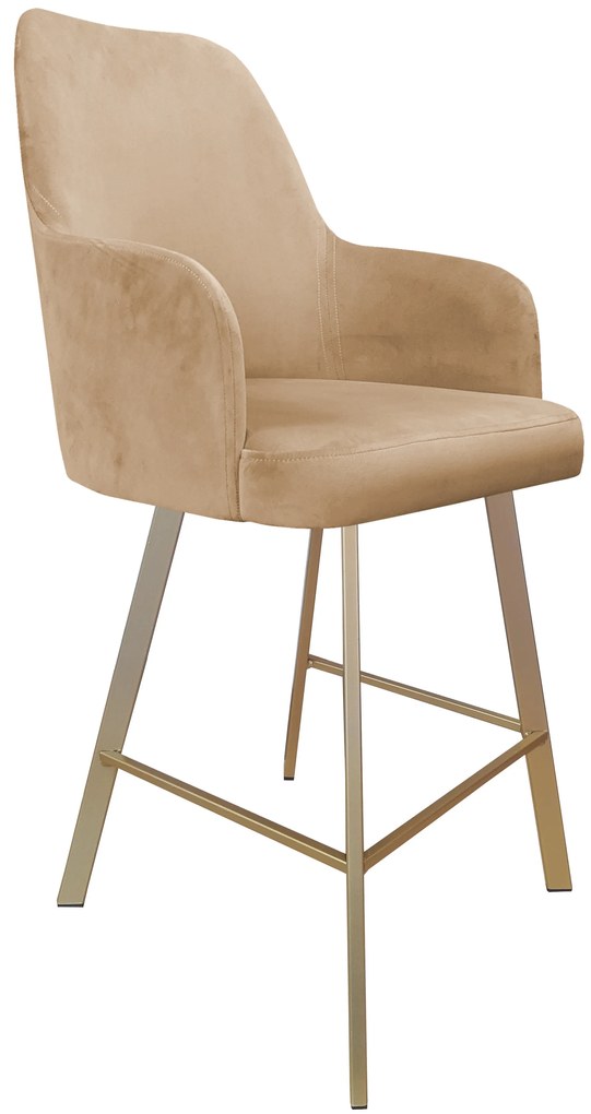 Hoker krzesło barowe Westa podstawa Profil złota MG06