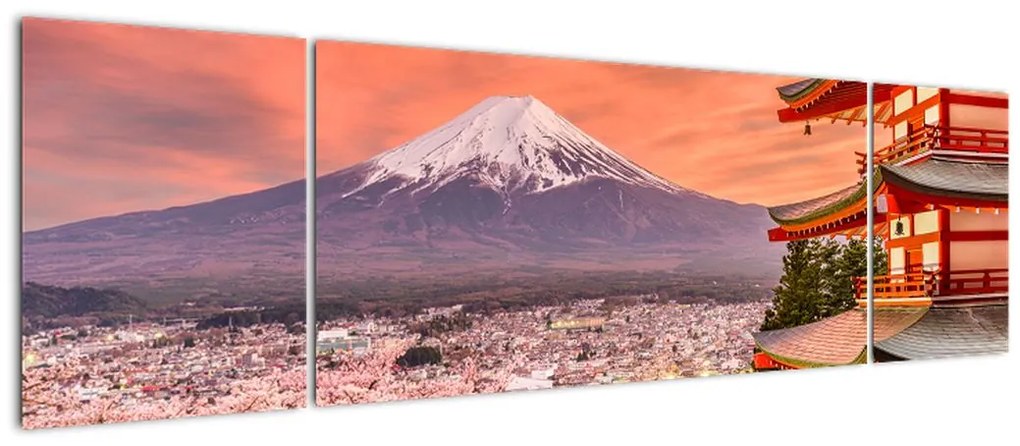Obraz - Fujiyoshida, Japonia (170x50 cm)