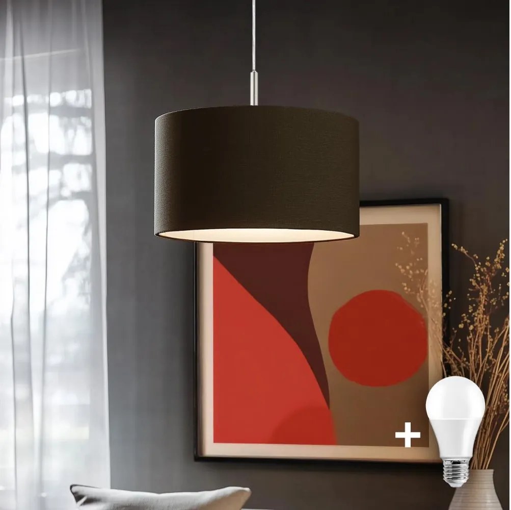 Eglo - LED żyrandol na linkach TUNJA 1xE27/60W/230V brązowy