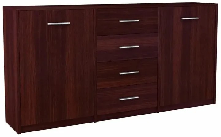 Komoda Z Szufladami I Półkami Do Salonu Wenge C4-W36