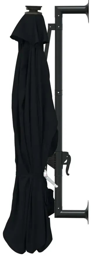 Czarny okrągły parasol wiszący Z9-D13