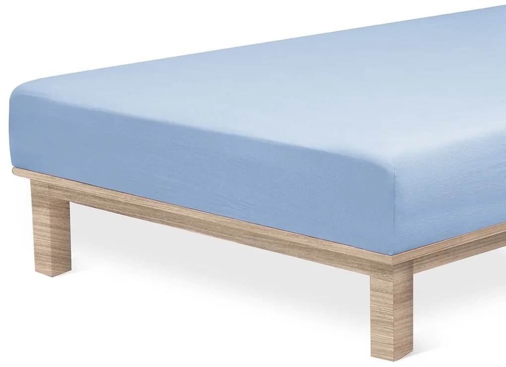 4Home prześcieradło jersey Luxury niebieski, 90 x 200 cm