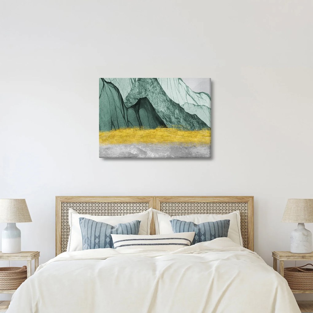 Obraz - Emerald Mountains N⁰2 (70x50 cm)