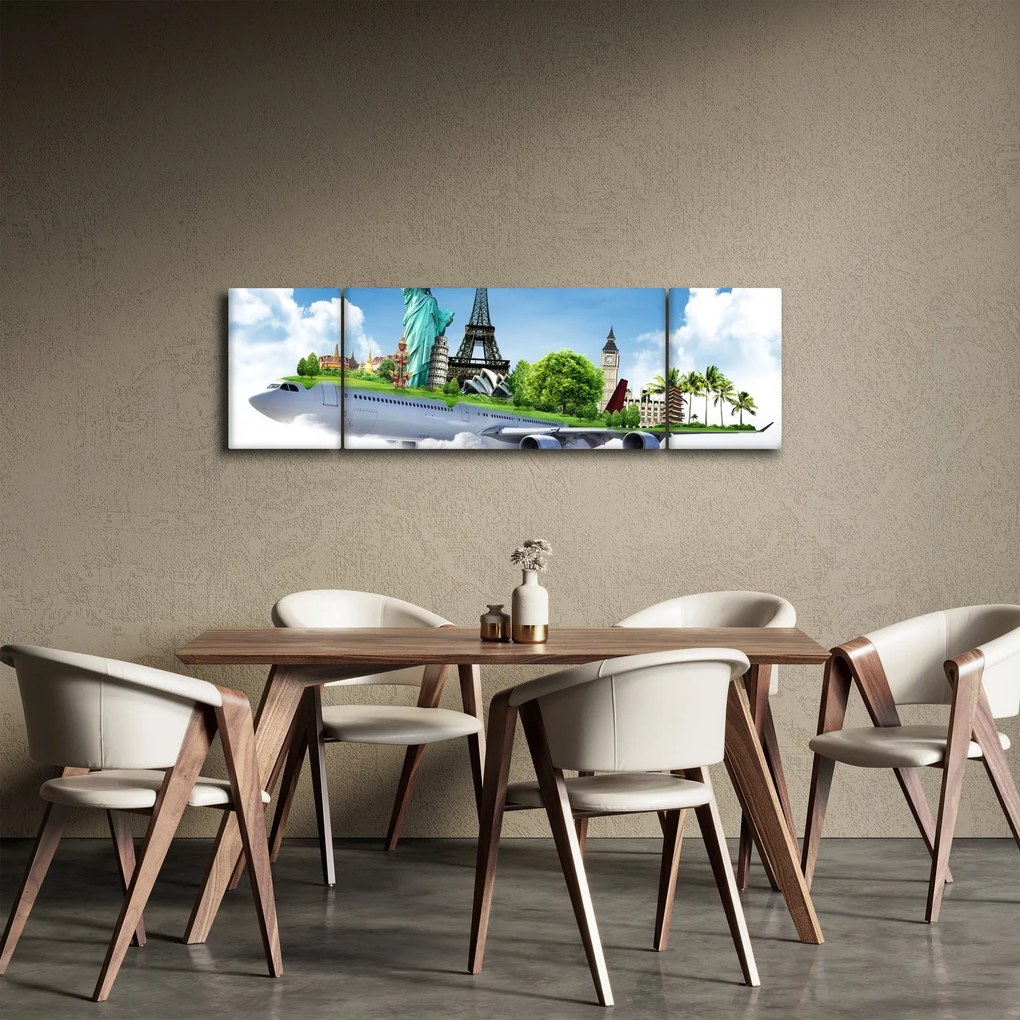 Obraz - Podróż dookoła świata (170x50 cm)