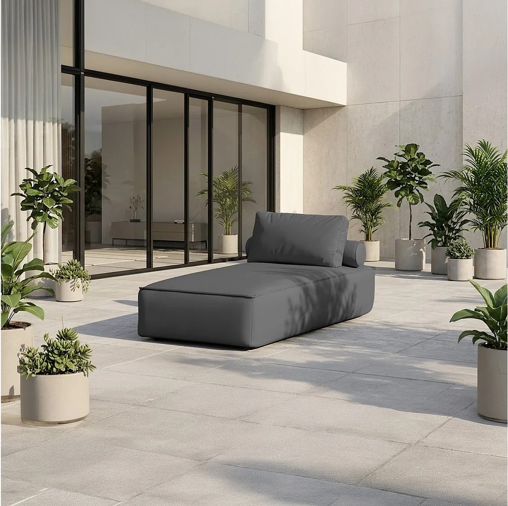 Szezlong Patio, tkanina Odyssey, anthracite (03)
