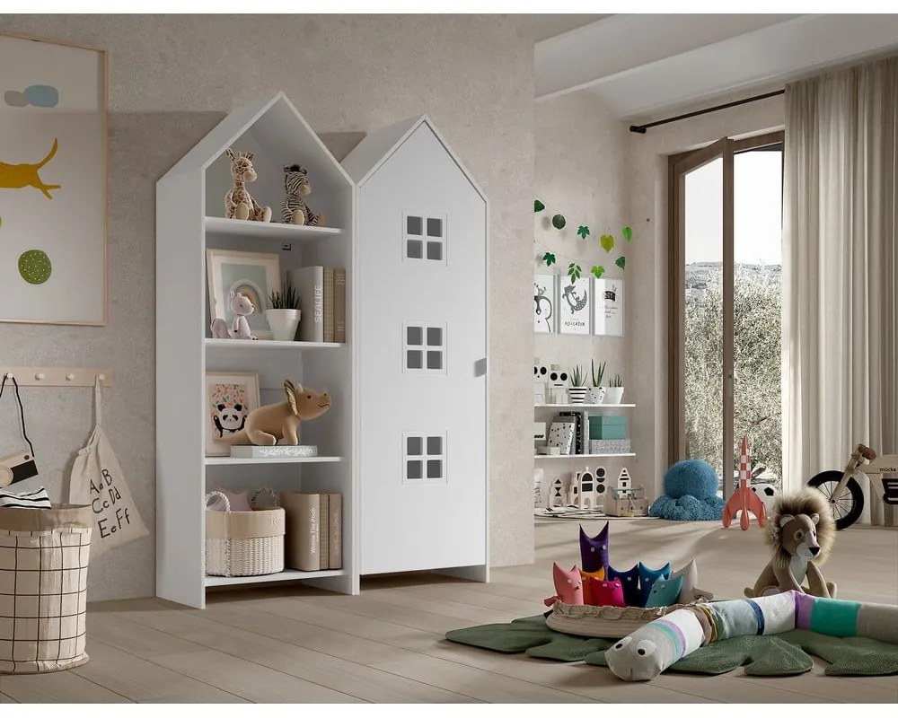 Biała szafa dziecięca otwarta 115x171,5 cm CASAMI BRUGES – Vipack