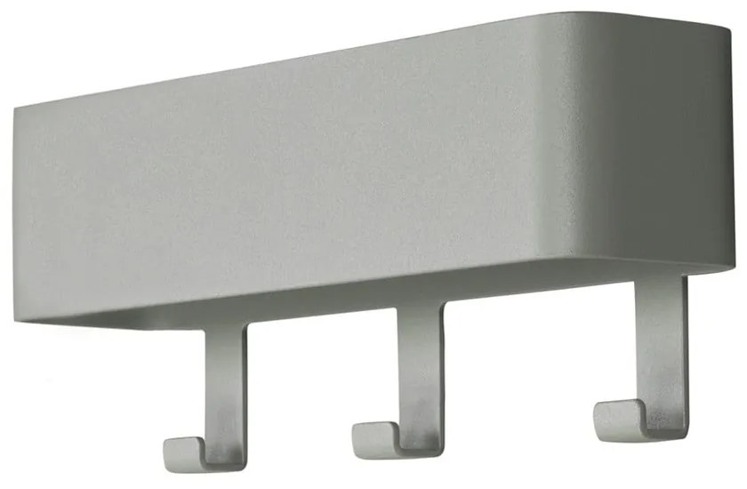 Szarozielony metalowy wieszak ścienny z półką 27 cm Dax Play – Spinder Design