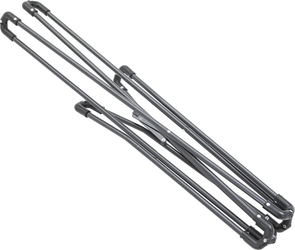 Outsunny camping krzesło przenośne składane krzesło ogrodowe szary+biały 88 x 74 x 84 cm