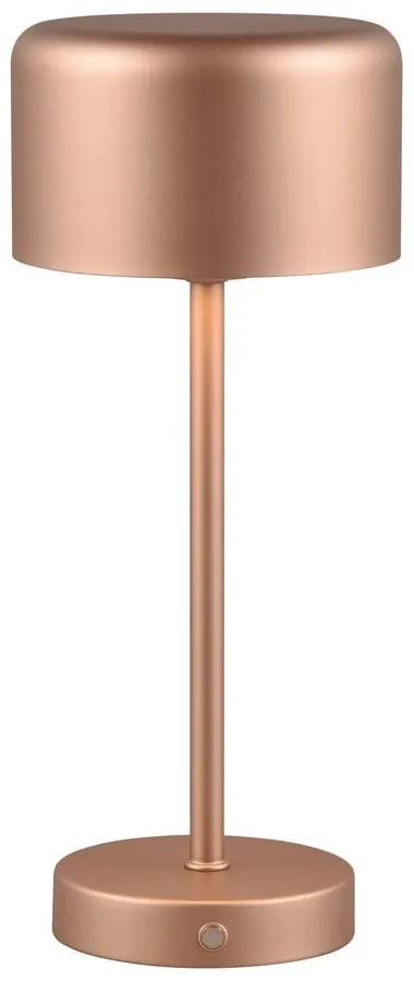 Lampa stołowa LED w kolorze miedzi ze ściemniaczem (wys. 30 cm) Jeff – Trio