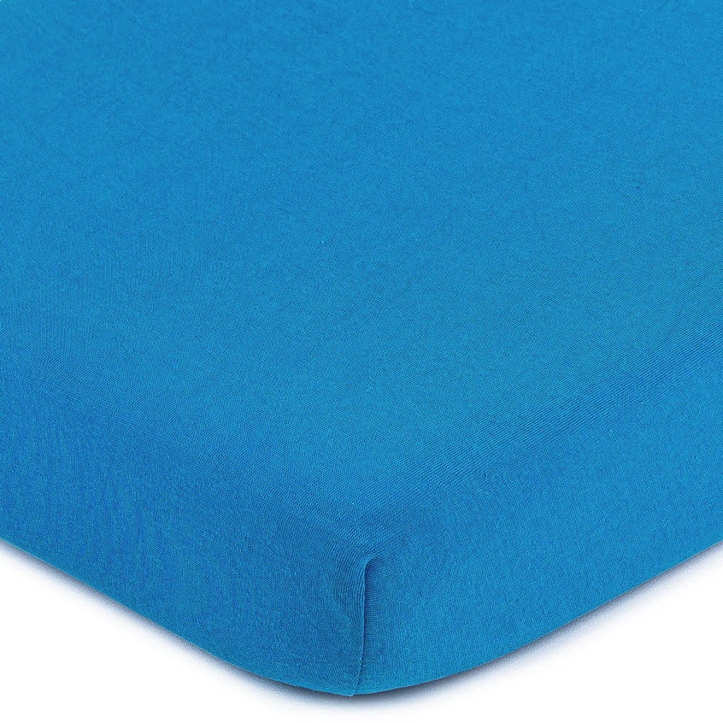 4Home prześcieradło jersey ciemnoniebieski, 90 x 200 cm