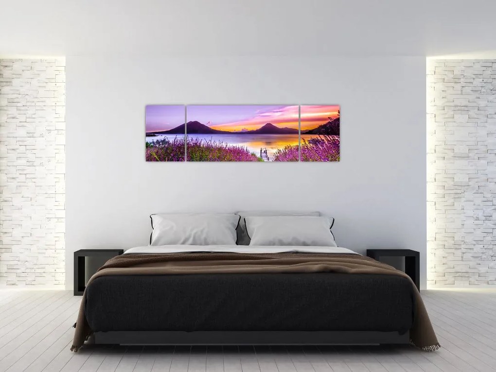 Obraz jeziora (170x50 cm)