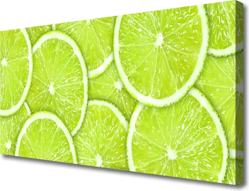 Obraz canvas Orzeźwiające Plasterki Limonki
