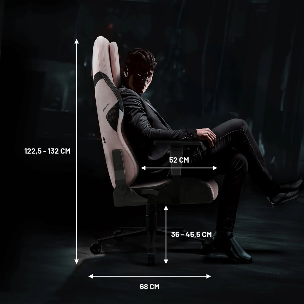 Fotel gamingowy Diablo X.One Prime, Normal Size, Akira Pink