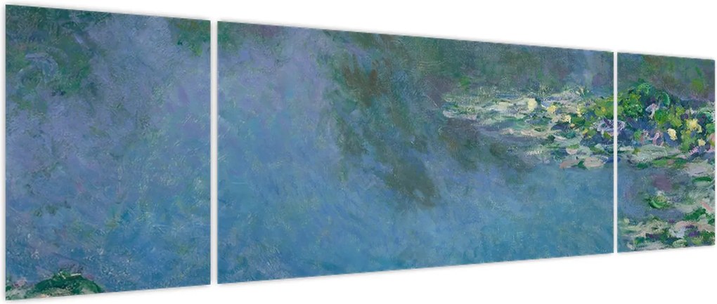 Obraz - Claude Monet, Water Lilies, reprodukcje (170x50 cm)