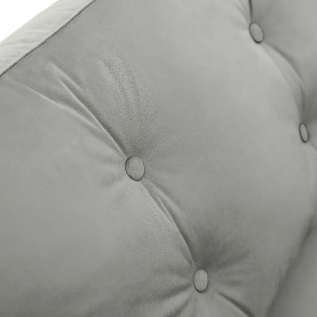 Szara sofa 3-osobowa MANDI VELVET
