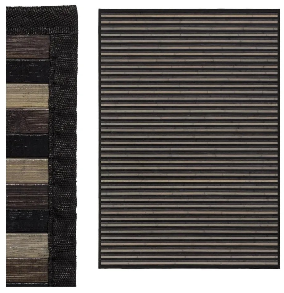Szary bambusowy dywan 140x200 cm – Casa Selección