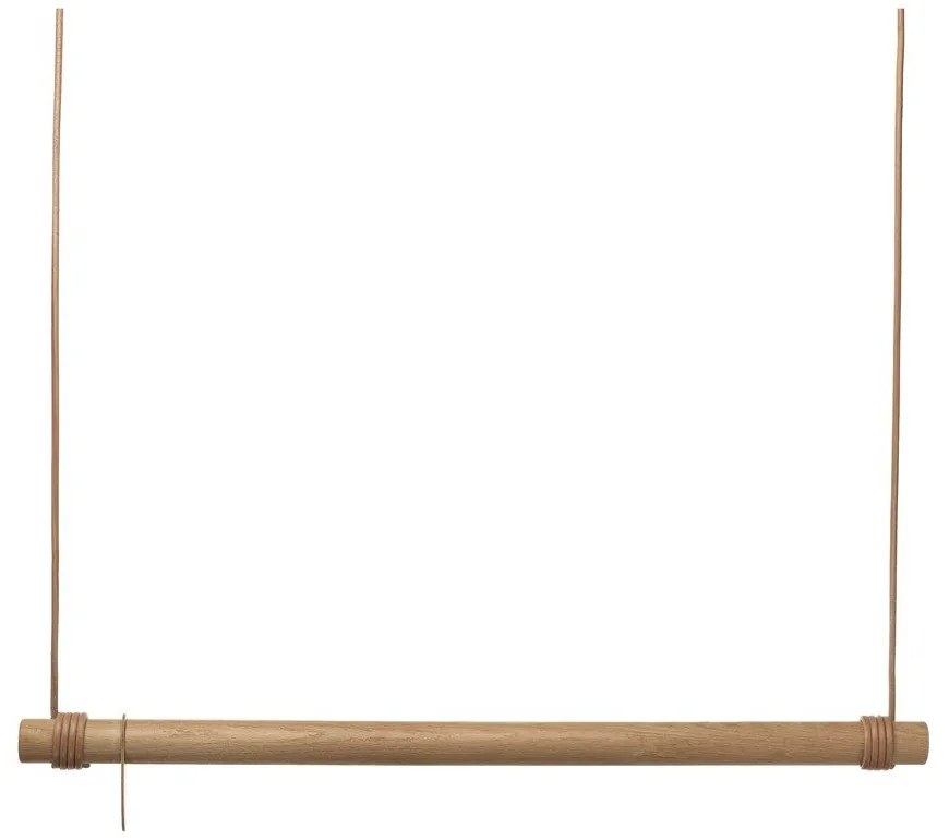 Wieszak ścienny z litego drewna dębowego w naturalnym kolorze 110 cm Swing L – LIND DNA