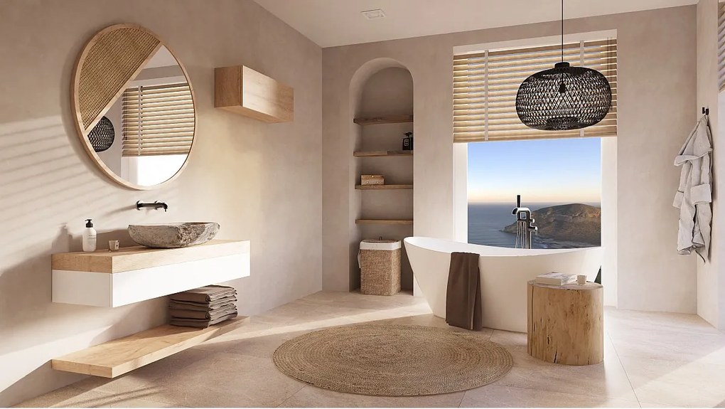 Szafka łazienkowa - 60, 80 i 120 cm - Wisząc szafka - Mebel do łazienki