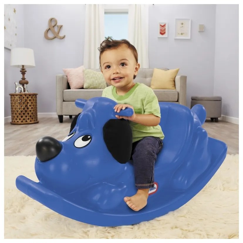 Little tikes piesek na biegunach niebieski bujak