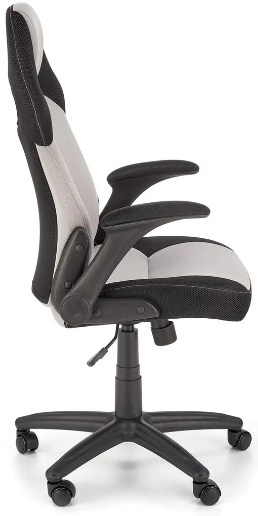 Szary Fotel Tapicerowany Obrotowy P1-R40