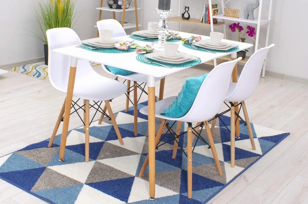 Nierozkładany stół w stylu skandynawskim Adria 120x80 cm