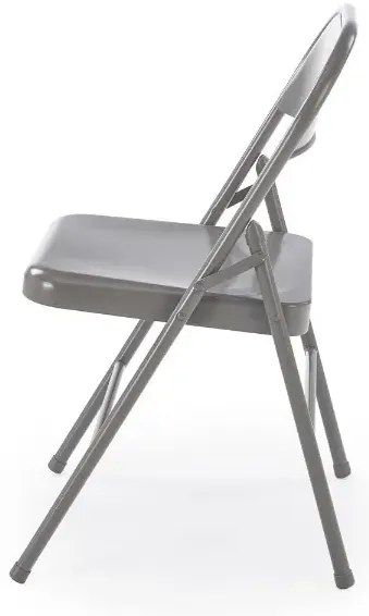 Krzesło metalowe K565 szare składane HALMAR