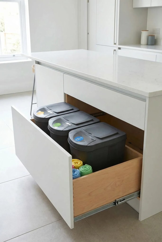 Komplet 3 koszy do segregacji śmieci G1-Z92