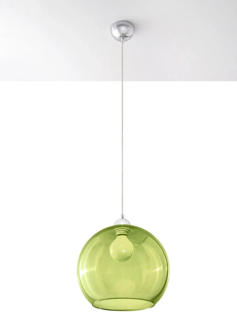 Okrągła szklana lampa wisząca E8-B11