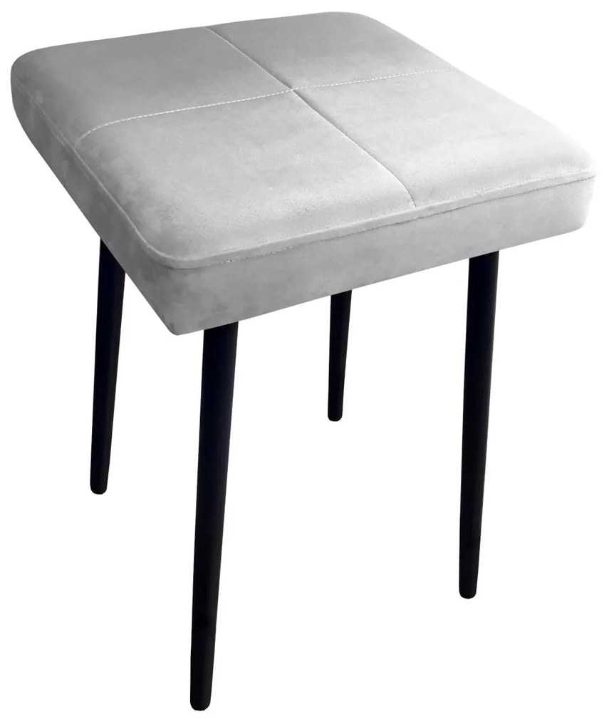 Taboret MAX MG39 jasny szary  podstawa czarna