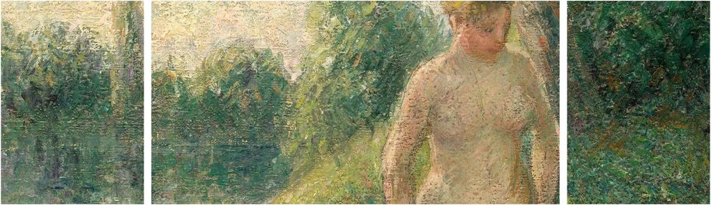 Obraz - Camille Pissarro, The Bather, reprodukcje (170x50 cm)