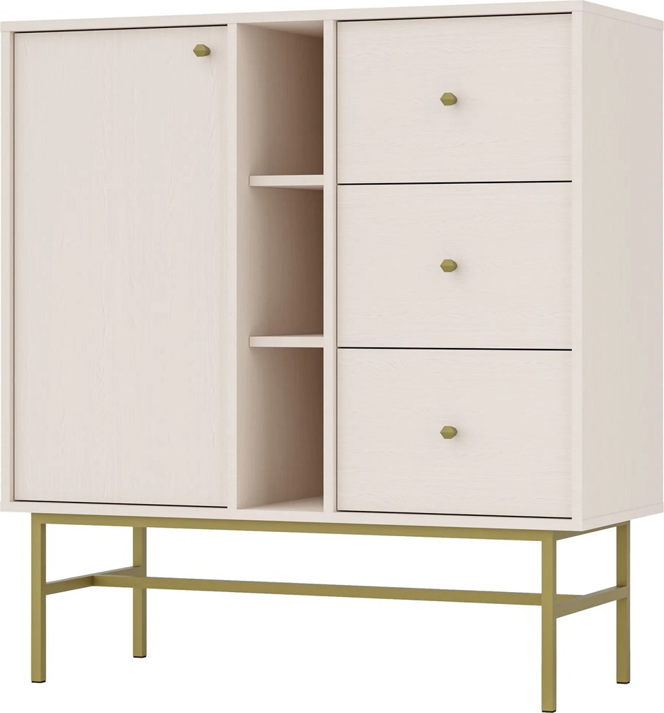 Komoda TORINO 100 cm do Salonu Sypialni Odcienie beżu