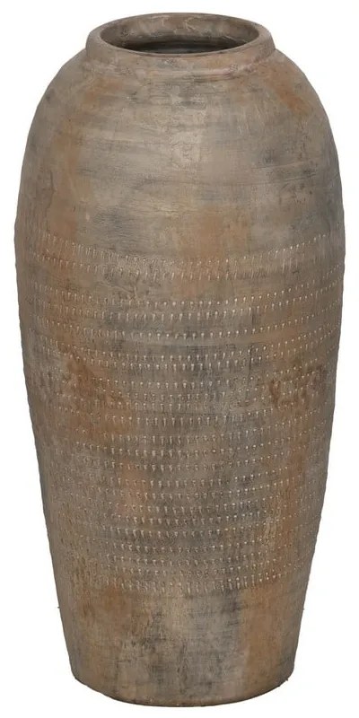 Brązowy ceramiczny wysoki wazon (wysokość 49 cm) Antigo – Ixia